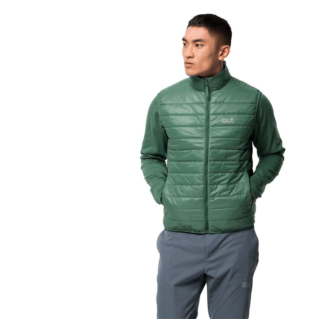 Jack Wolfskin JWP Férfi Mellény Olivazöld - PDEMCO-481